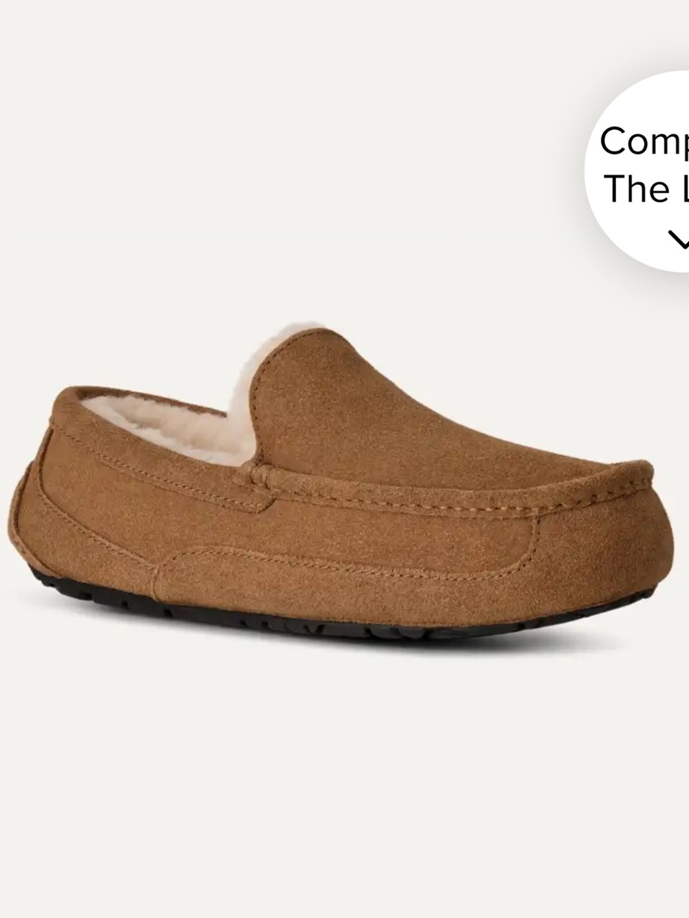 Nearly new UGG Men's Chestnut Suede Slip-On Moccasin - Sz 9